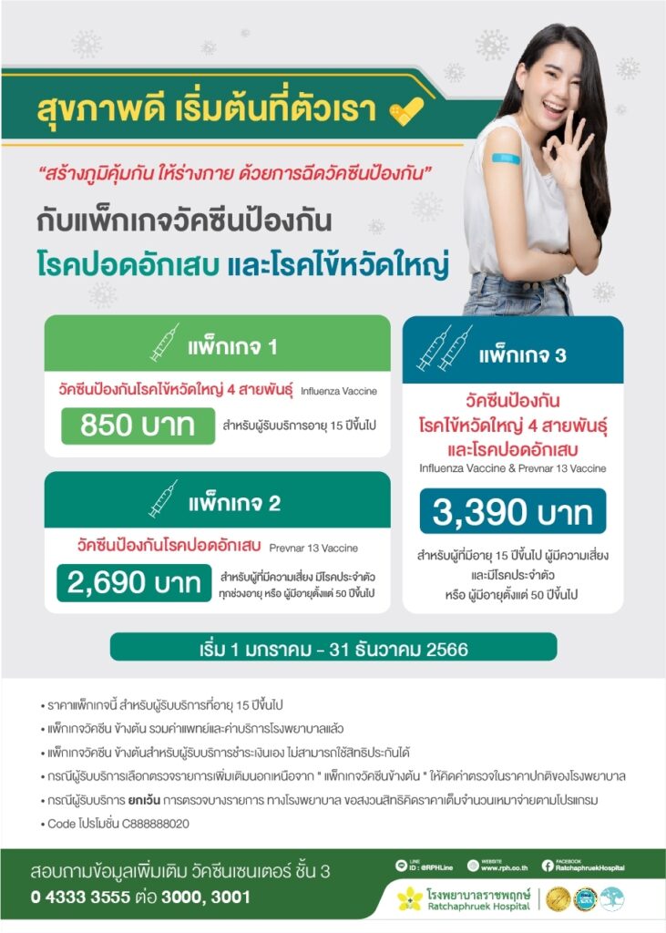 Prevnar 13 & Influenza Vaccine Package 拉查普魯克醫院