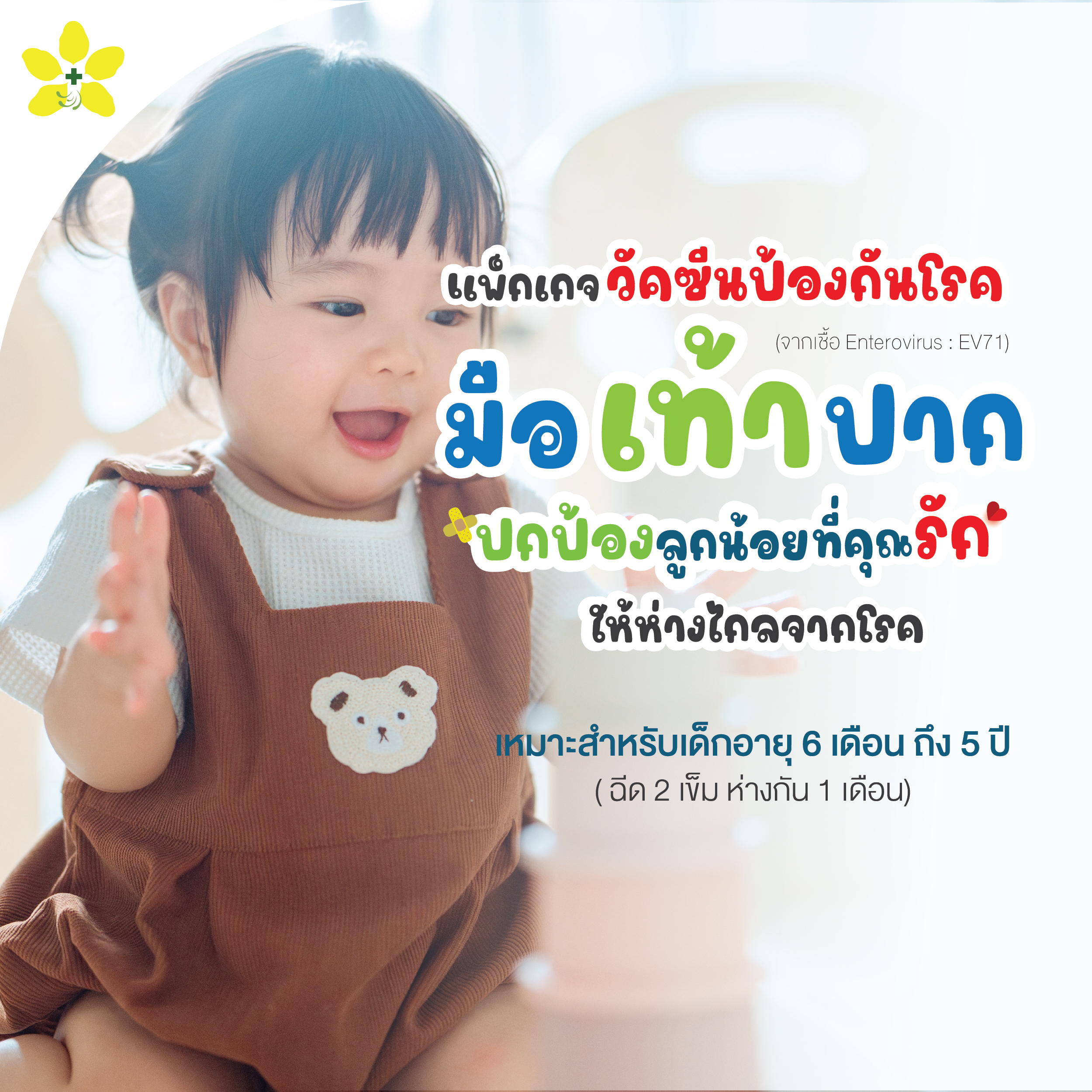 แพ็กเกจวัคซีนโรค มือ เท้า ปาก